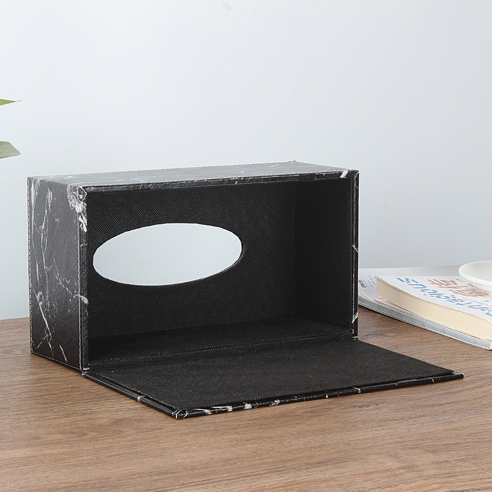 Crafted Marble Tissue Box Holder