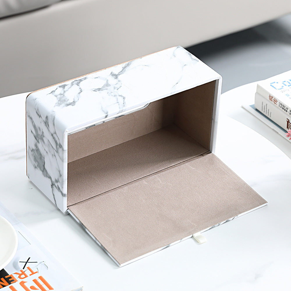 Crafted Marble Tissue Box Holder