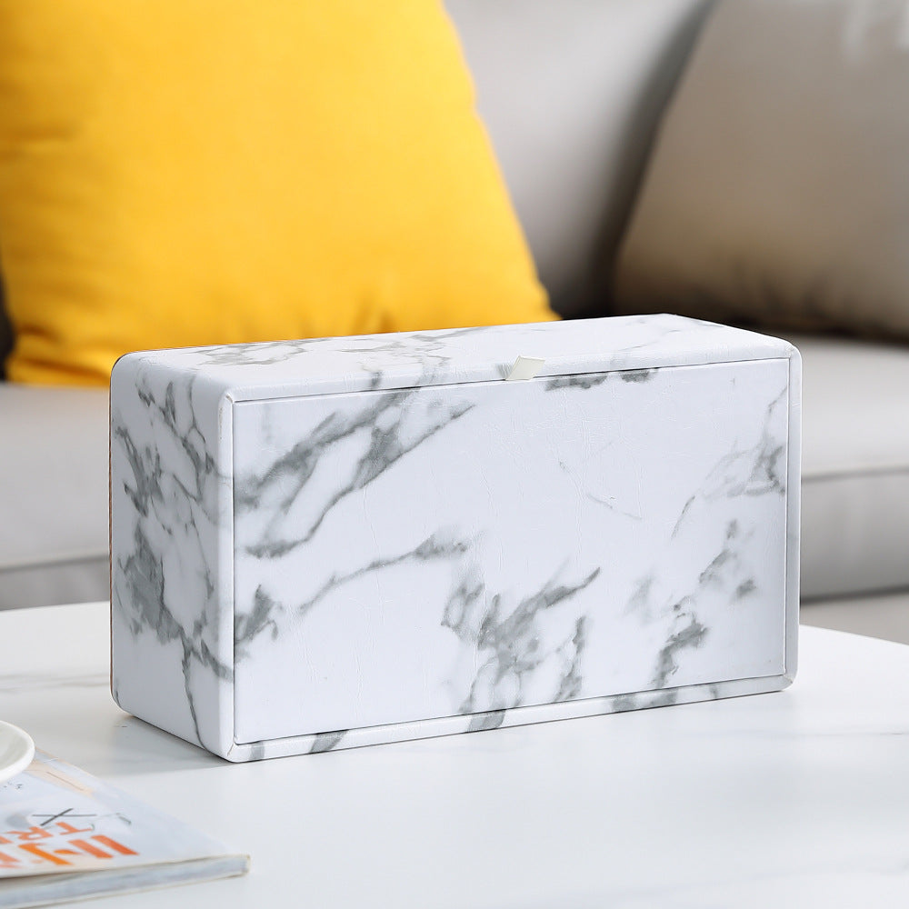 Crafted Marble Tissue Box Holder