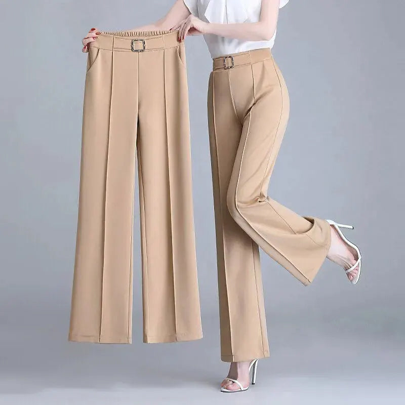 Hannah Clay Stretch Crepe Pants