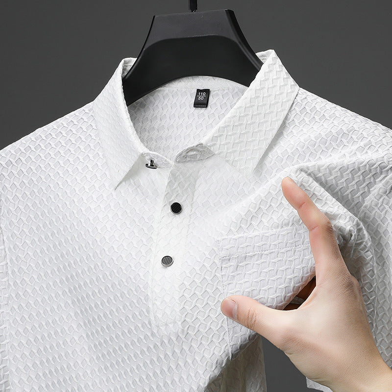 Marc Don Textured Grid Shirt