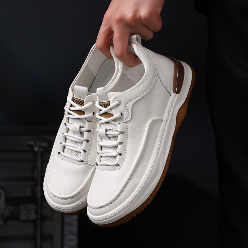 Large size47小丑鞋男士运动鞋板鞋春季透气软底Genuine Leather