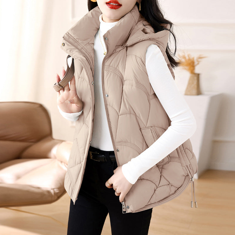 Fern Quilted Down Vest