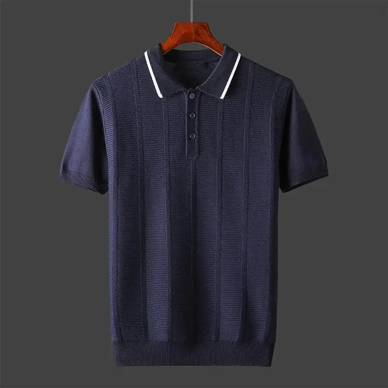 Lorenzo Don Ribbed Polo Shirt