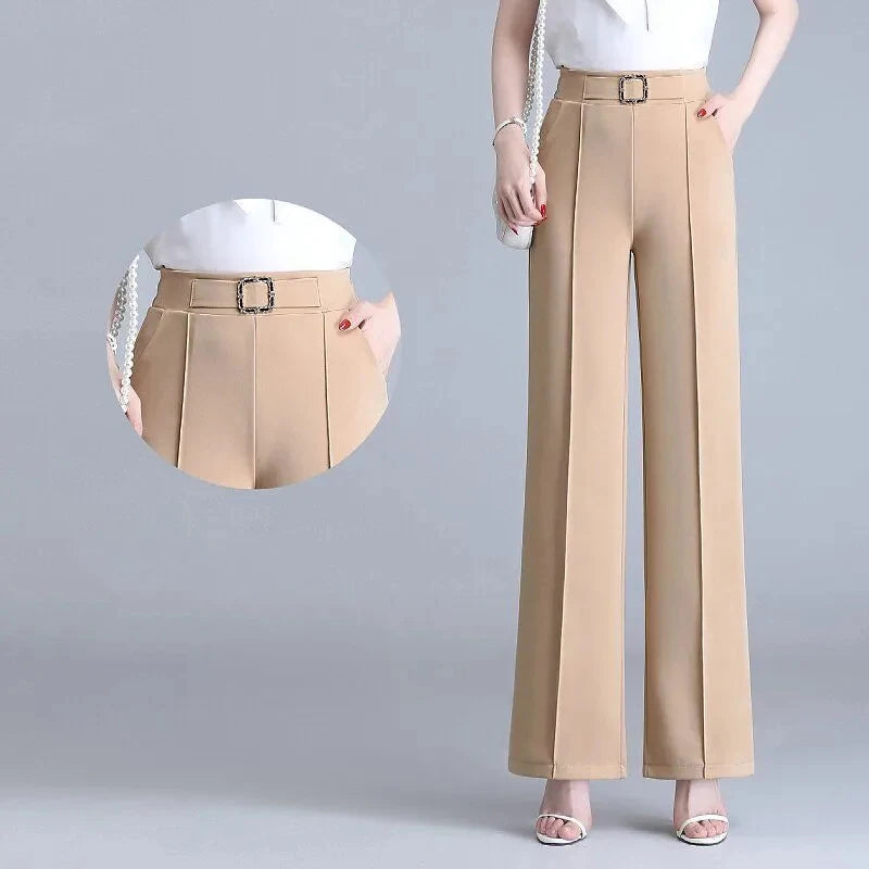 Hannah Clay Stretch Crepe Pants