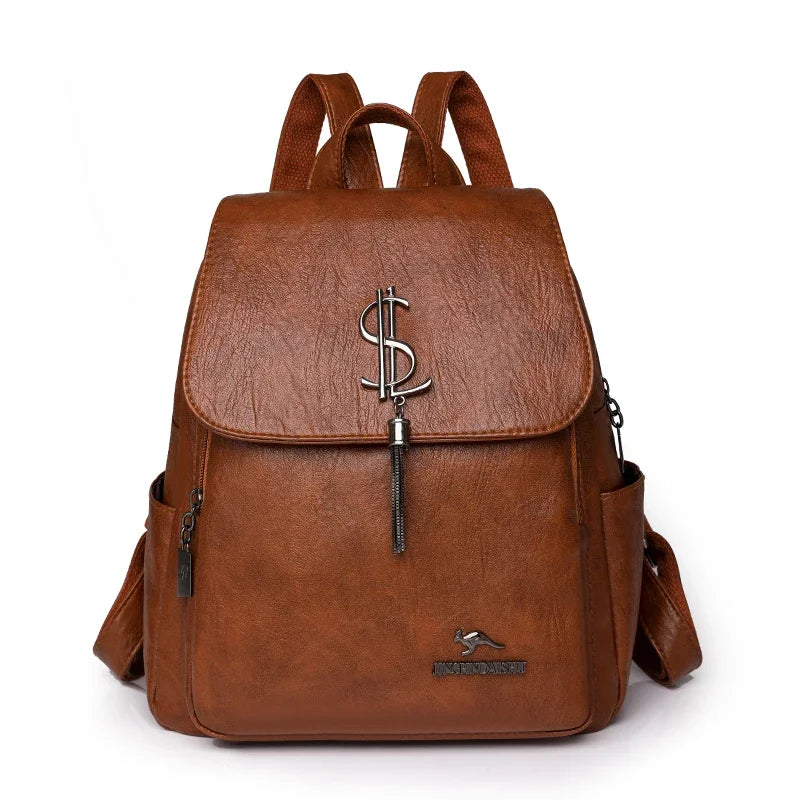 Jessica Woods Leather Backpack