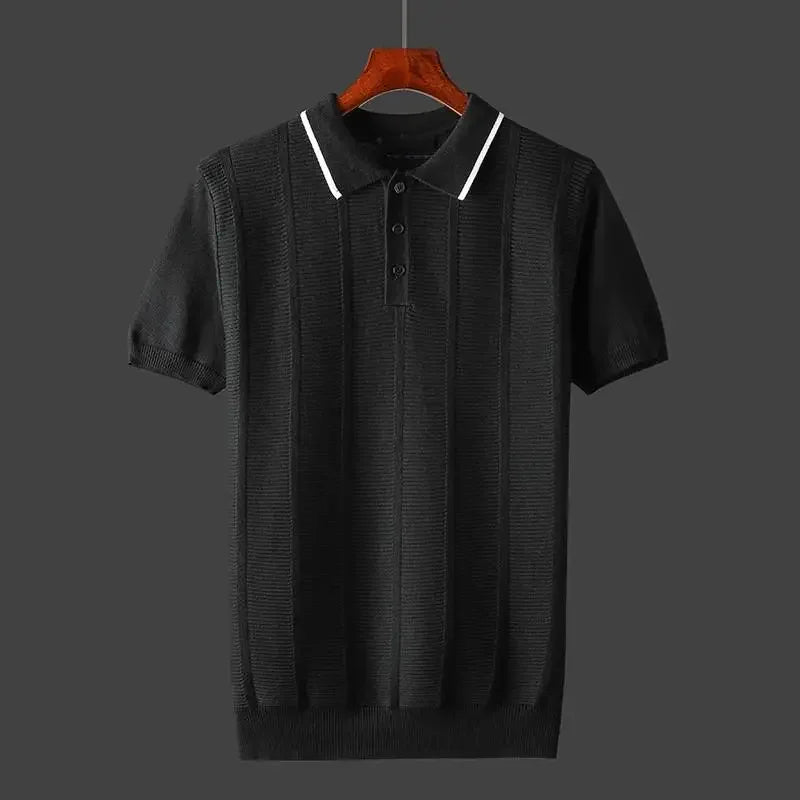Lorenzo Don Ribbed Polo Shirt