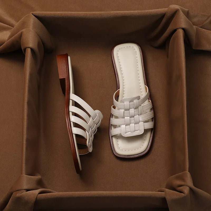 Clara Lay Leather Sandals