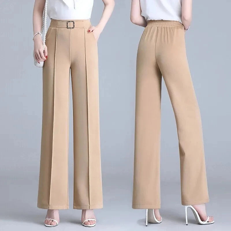 Hannah Clay Stretch Crepe Pants