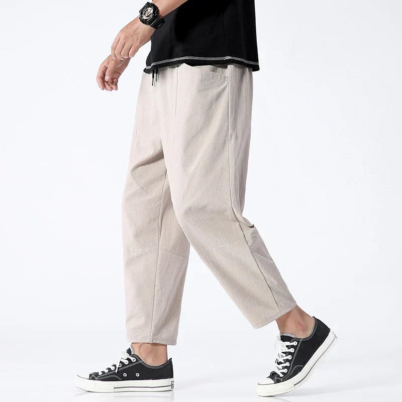Asano Linen Cropped Pants