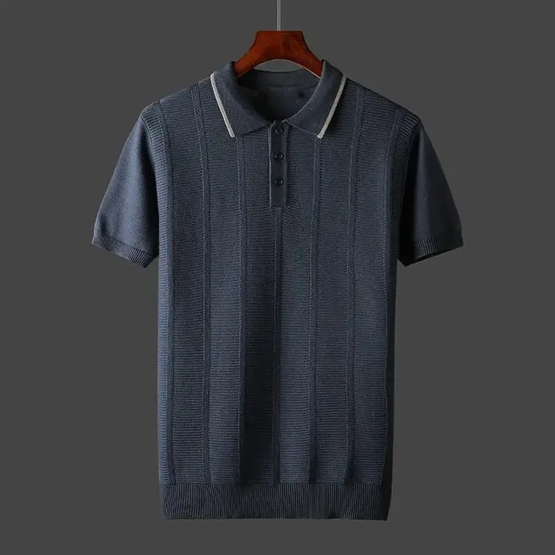Lorenzo Don Ribbed Polo Shirt