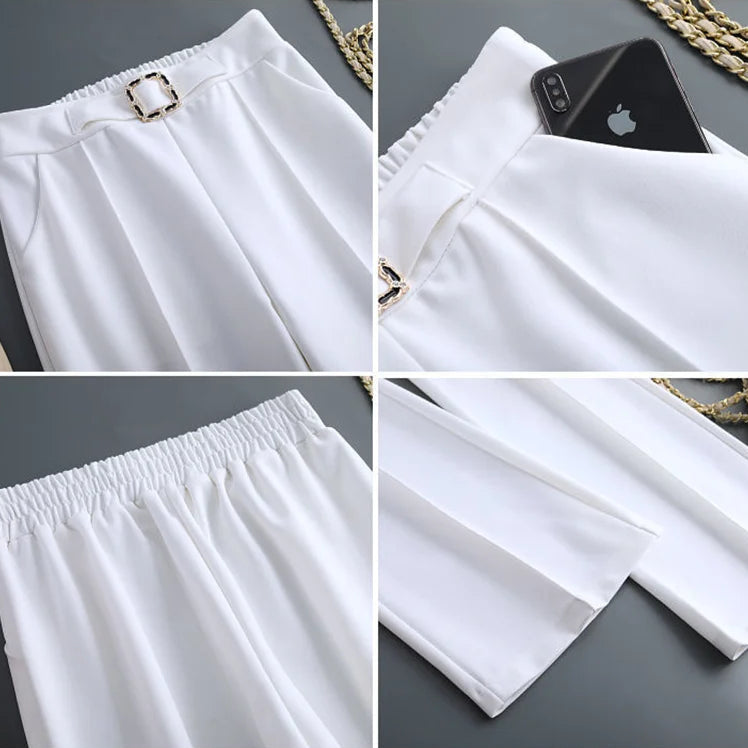 Hannah Clay Stretch Crepe Pants