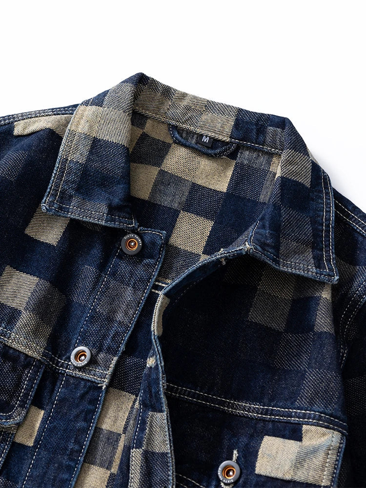 Mosaic Vintage Denim Jacket