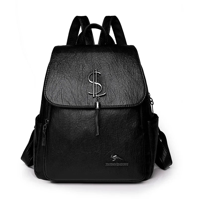 Jessica Woods Leather Backpack