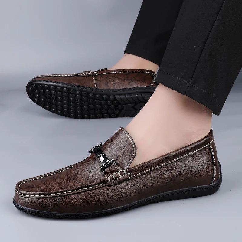 Caleb Morgan Smooth Leather Loafer