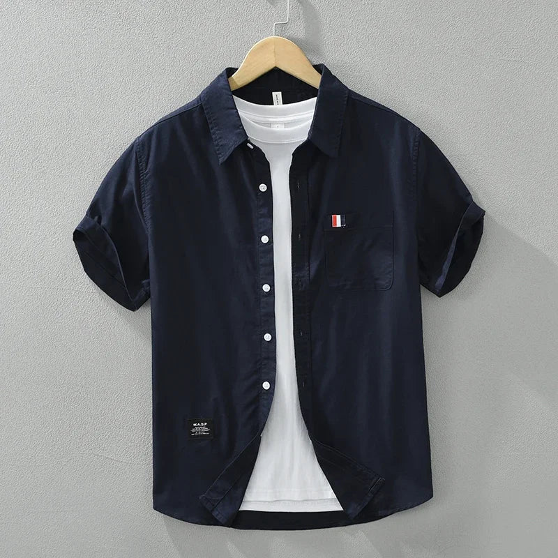 Luke Wellington Striped Short Sleeve Shirt