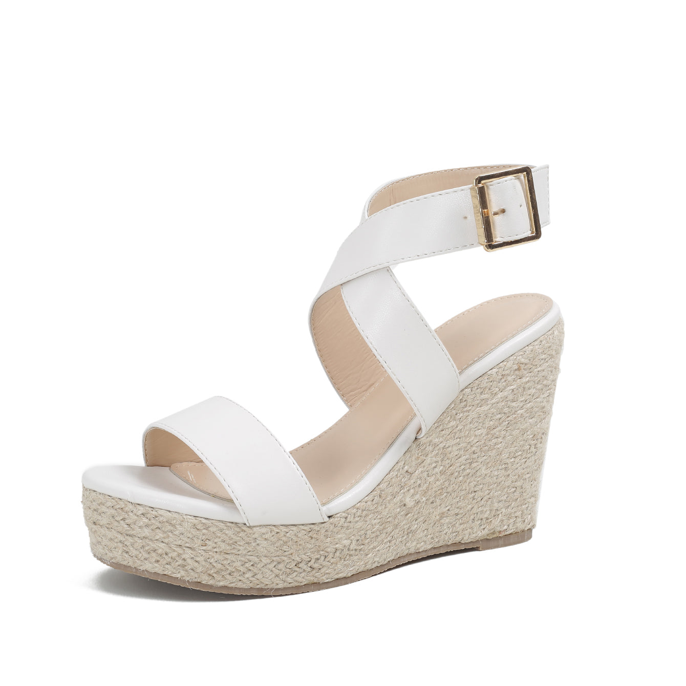 Carolina Canvas Wedge Sandals