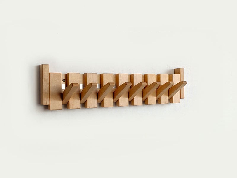 Artisan Wooden Piano Key Coat Rack