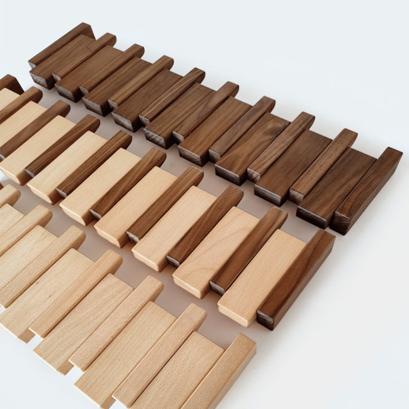 Artisan Wooden Piano Key Coat Rack