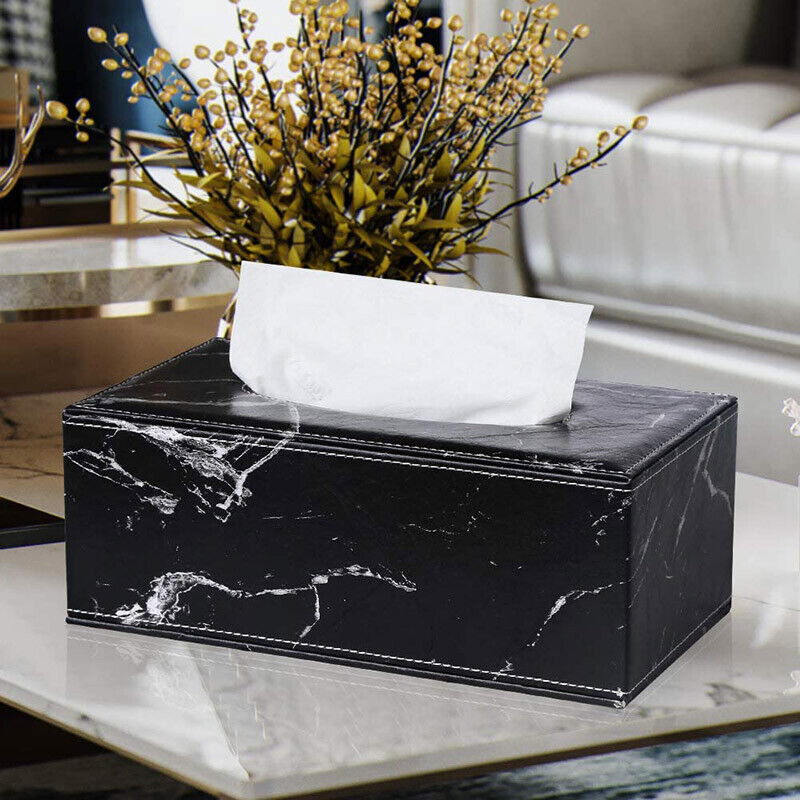 Crafted Marble Tissue Box Holder