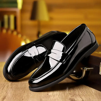 Clarence Gloss Leather Loafers