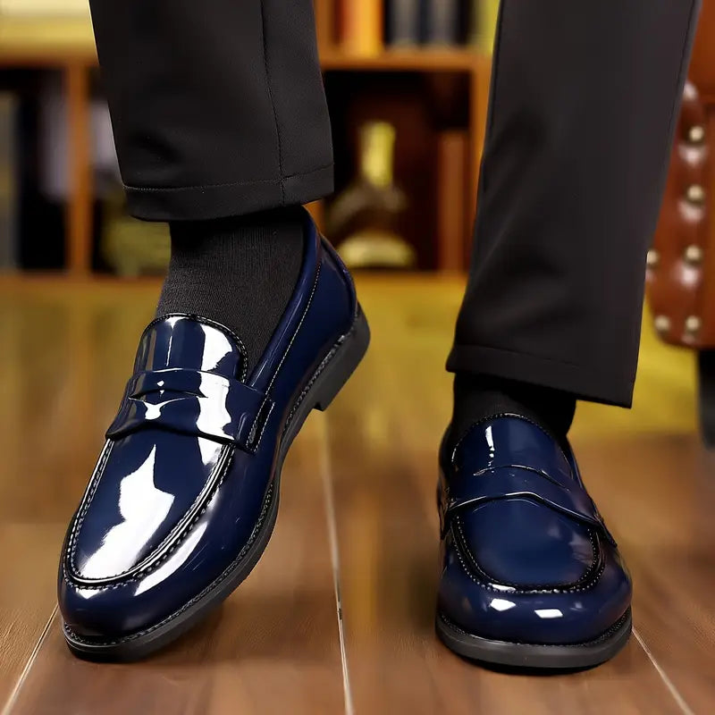 Clarence Gloss Leather Loafers