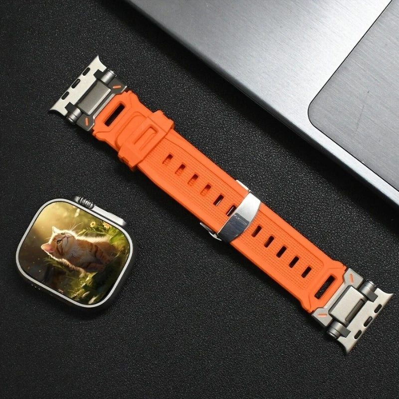 SteelBuckle™️ Silicone Apple Watch Band