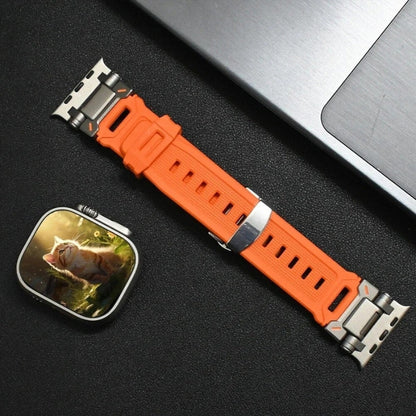 SteelBuckle™️ Silicone Apple Watch Band