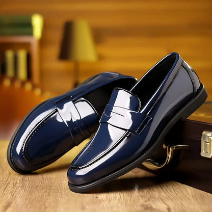 Clarence Gloss Leather Loafers