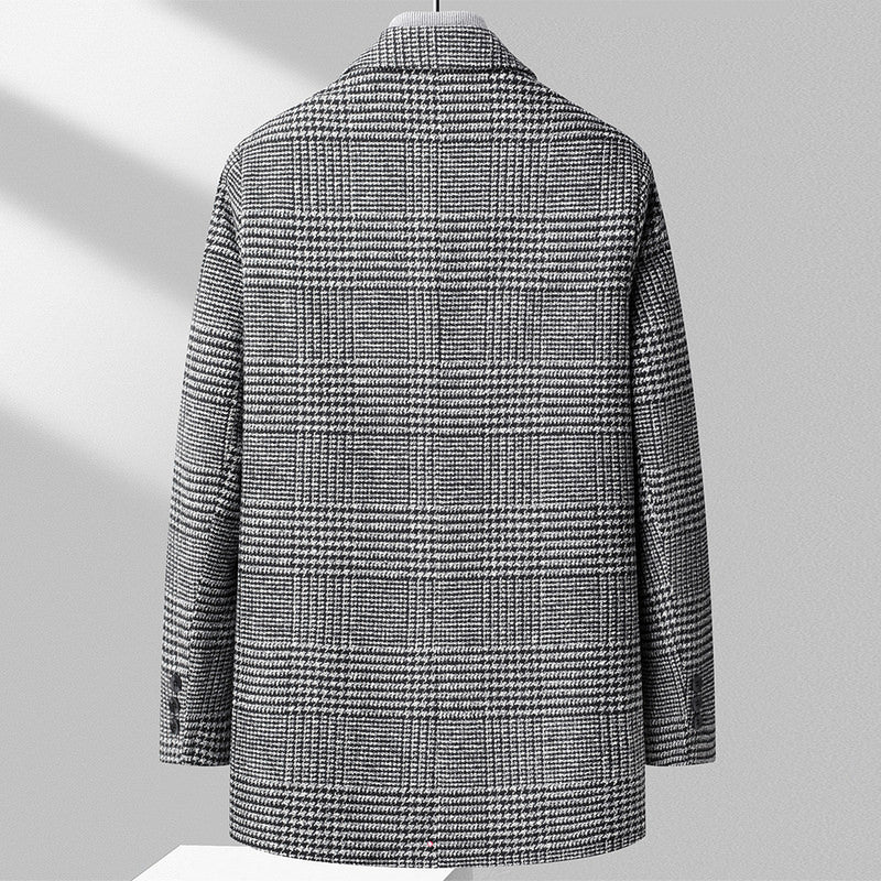 Bellucci Houndstooth Wool Coat