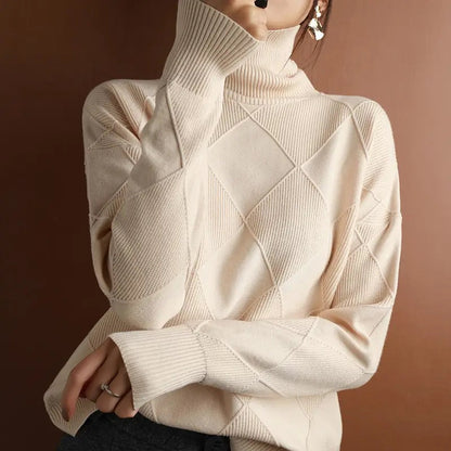 Chic Celine Wool Turtleneck Sweater