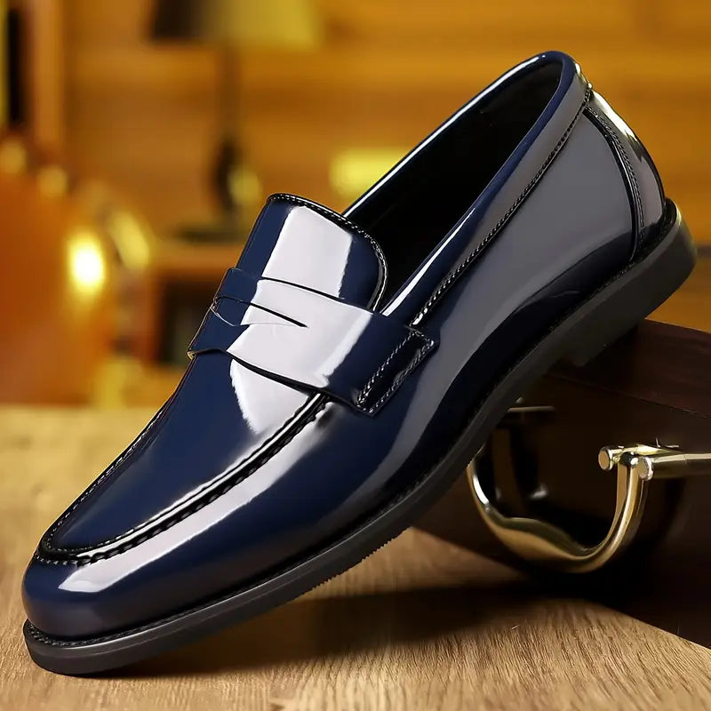 Clarence Gloss Leather Loafers