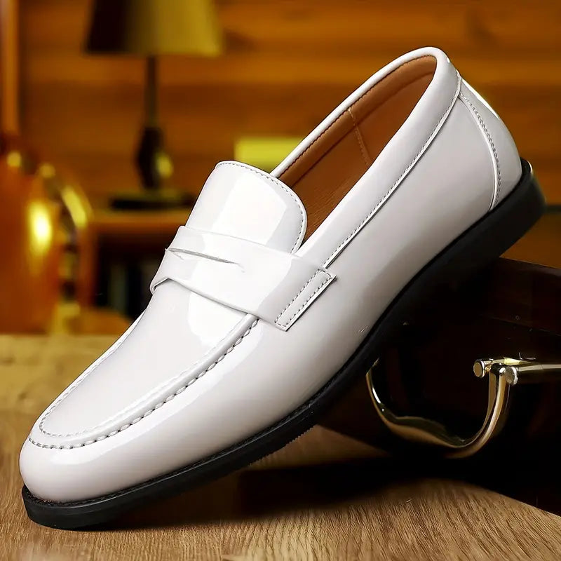 Clarence Gloss Leather Loafers