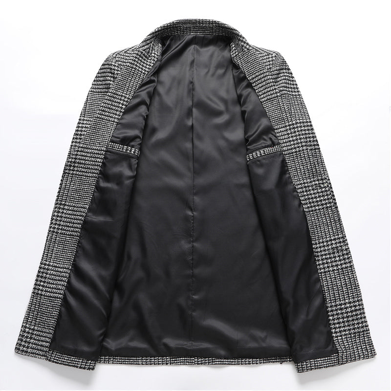 Bellucci Houndstooth Wool Coat