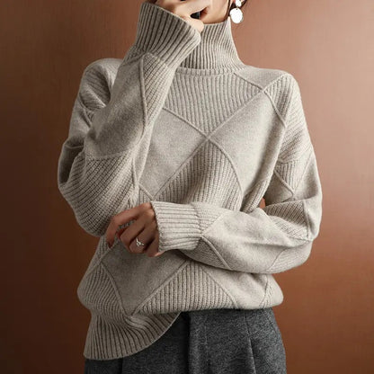 Chic Celine Wool Turtleneck Sweater