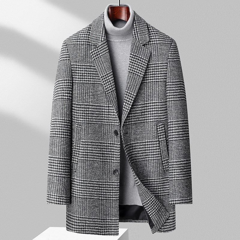 Bellucci Houndstooth Wool Coat