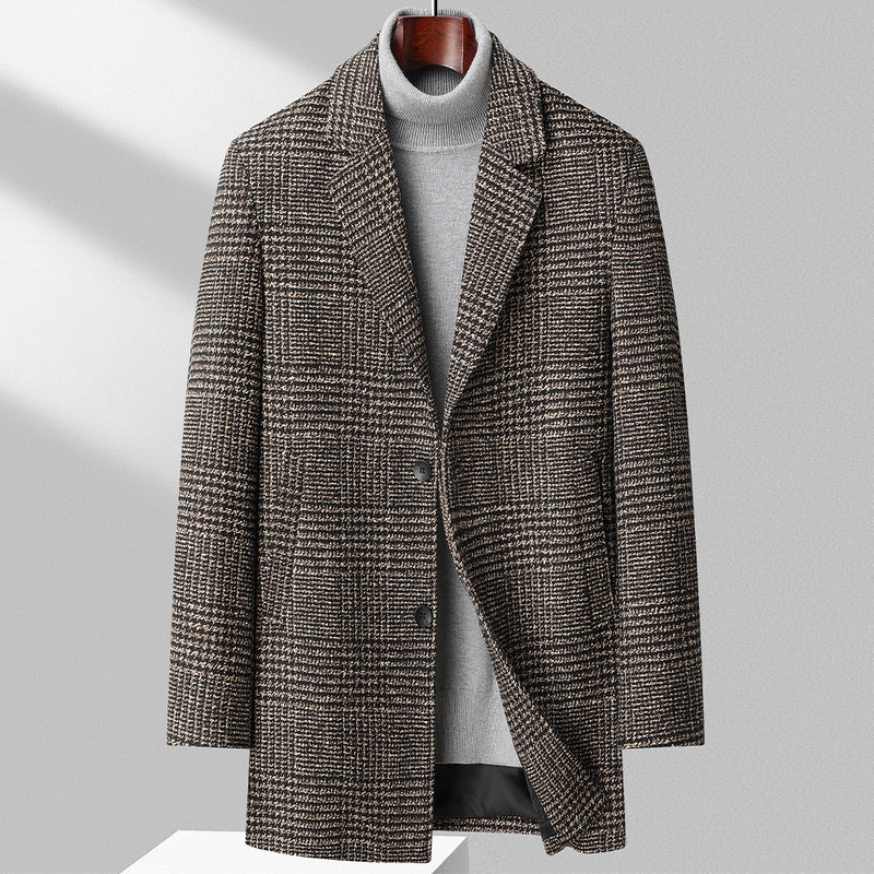 Bellucci Houndstooth Wool Coat