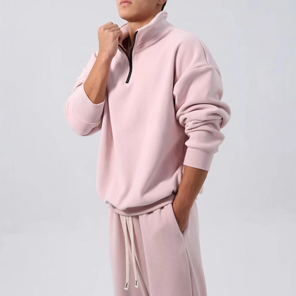 Hype Quarter-Zip Tracksuit Set