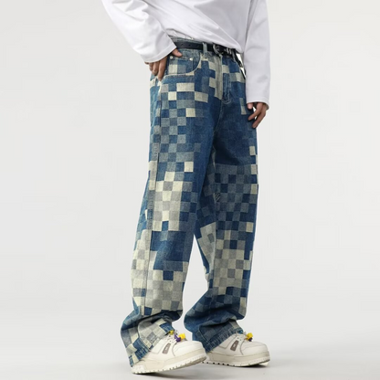 Pixelate Denim Jeans