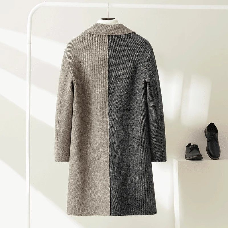 Verona Herringbone Wool Coat