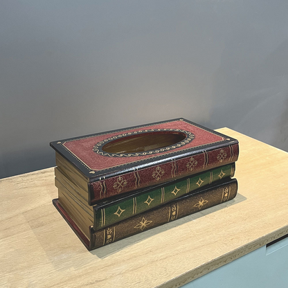 Retro Book Tissue Holder
