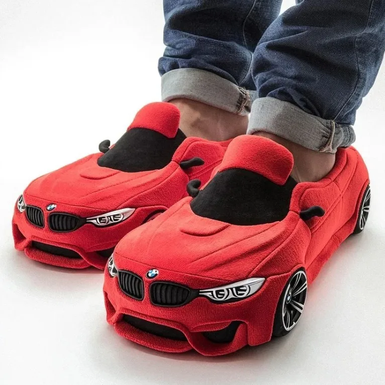 Racing-Inspired Plush Slippers