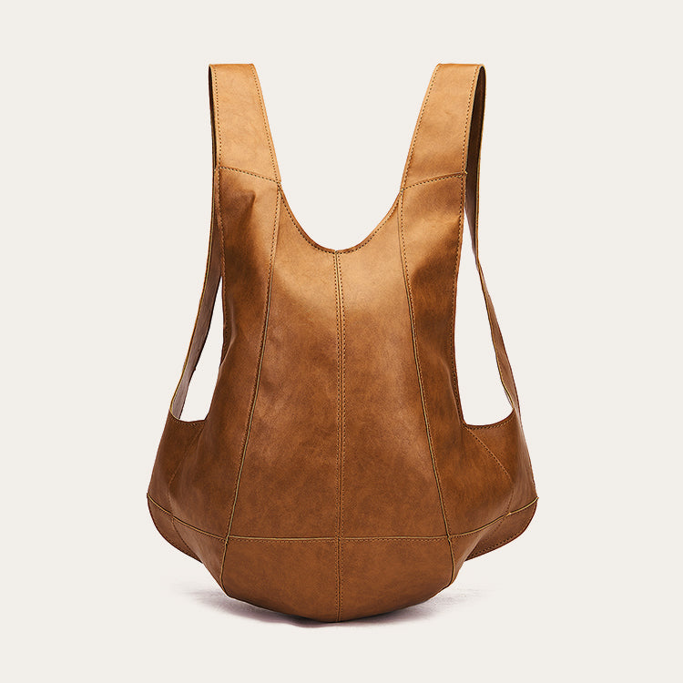 Parla Curve Leather Backpack