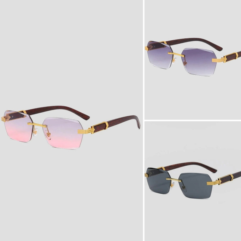 Massimo Rimless Gradient Sunglasses