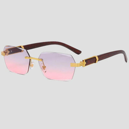 Massimo Rimless Gradient Sunglasses