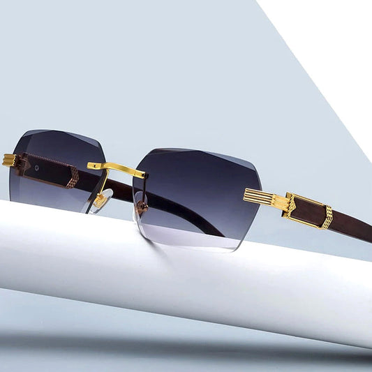 Massimo Rimless Gradient Sunglasses