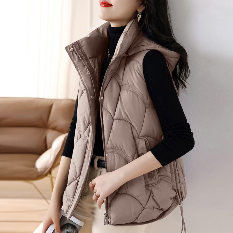 Fern Quilted Down Vest