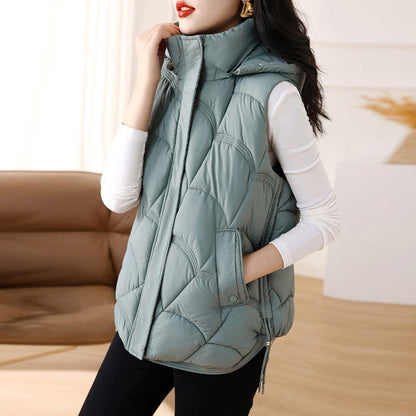 Fern Quilted Down Vest