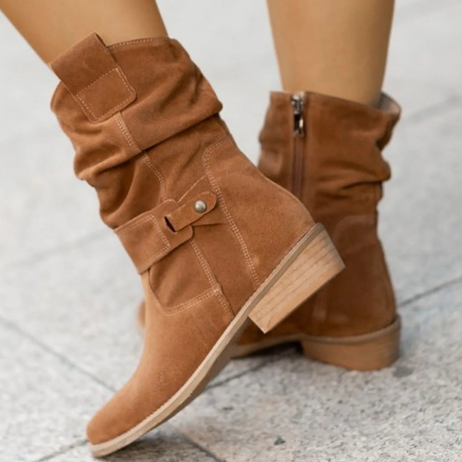 Clara Woods Suede Ankle Boots