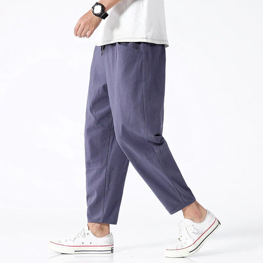 Asano Linen Cropped Pants
